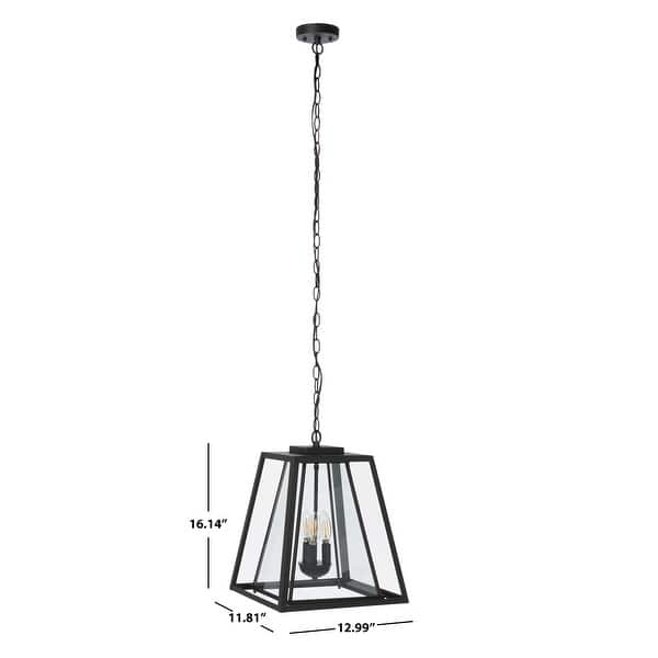 SAFAVIEH Lighting Rydler 13" Outdoor Pendant - 13" x 12" x 16" - W/D/H