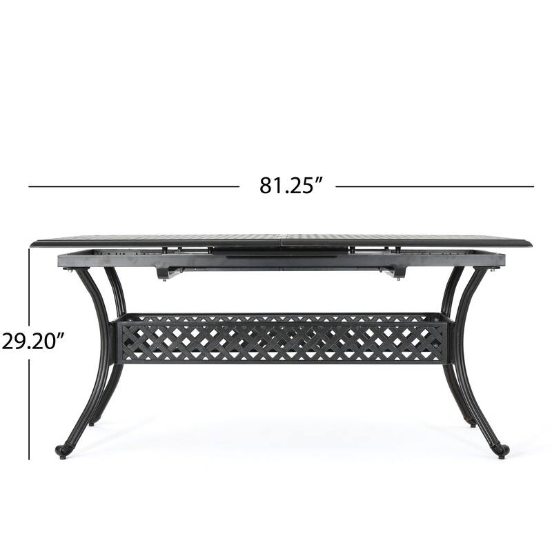 Abigal Outdoor Copper Cast Cast Aluminum Rustic Dining Collection by Christopher Knight Home