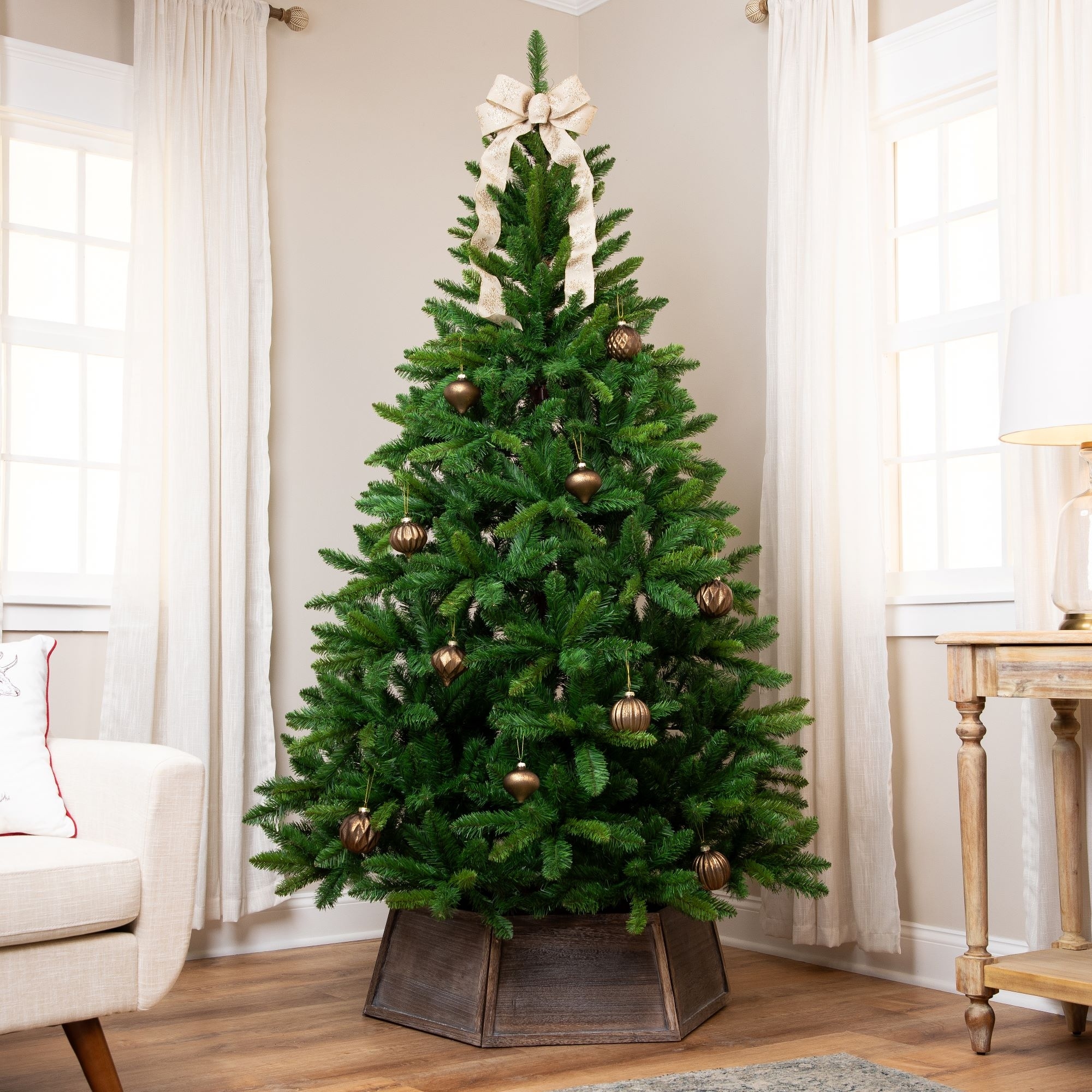 Medium McKenzie Fir Artificial Christmas Tree - 7' - Unlit - 7 Foot