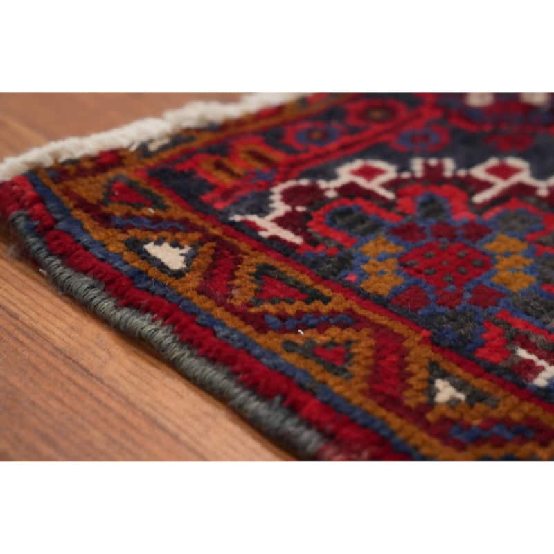 Hand Knotted Oriental 100% Wool Carpet Traditional Medallion Red Heriz Area Rug - 12' 10'' X 9' 10''