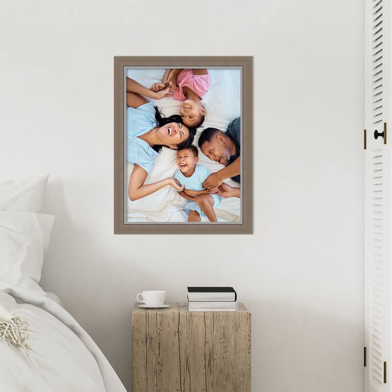Eva Black Silver Narrow Framed Picture Frame, Photo Frame