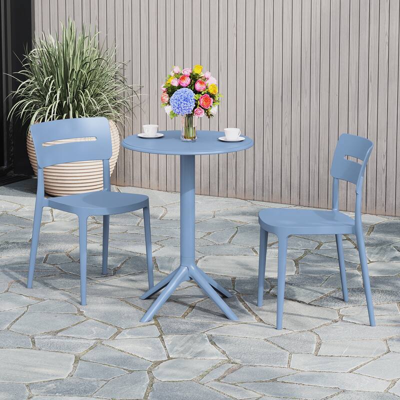 Frond and Form 2-Person Outdoor Round Dining Set