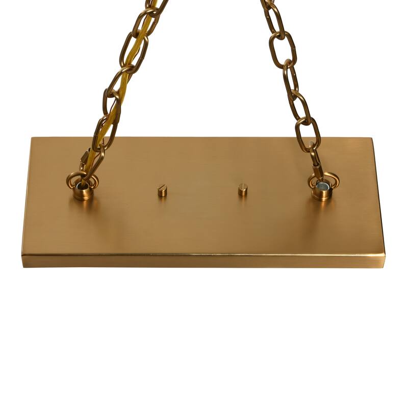 Robert Stevenson Lighting Lorne - Metal and Frosted Glass Chandelier