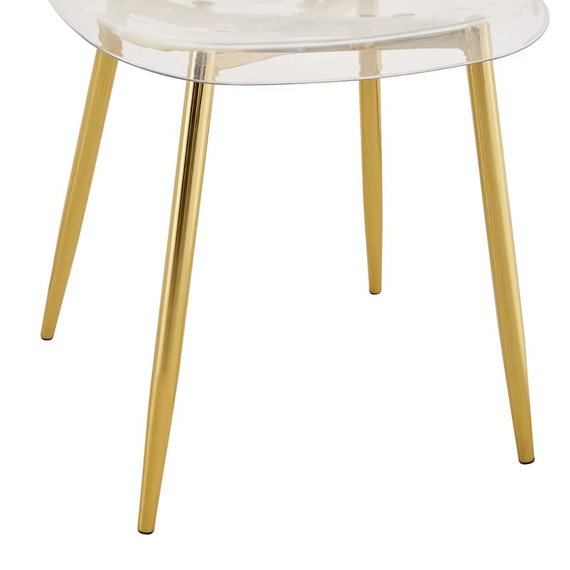 Stylish Ergonomic Dining Chair, Metal Legs