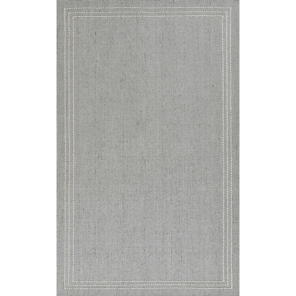 Momeni Oliver Solid Wool and Polyester Hand Loomed Area Rug
