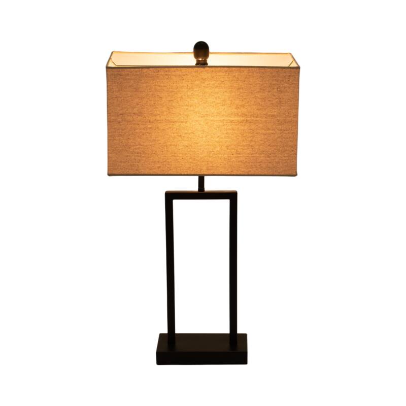 Sagebrook Home Metal 25" Elegant Table Lamp - Perfect for Sophisticated Interiors, Set of 2 - 14" x 8" x 25"
