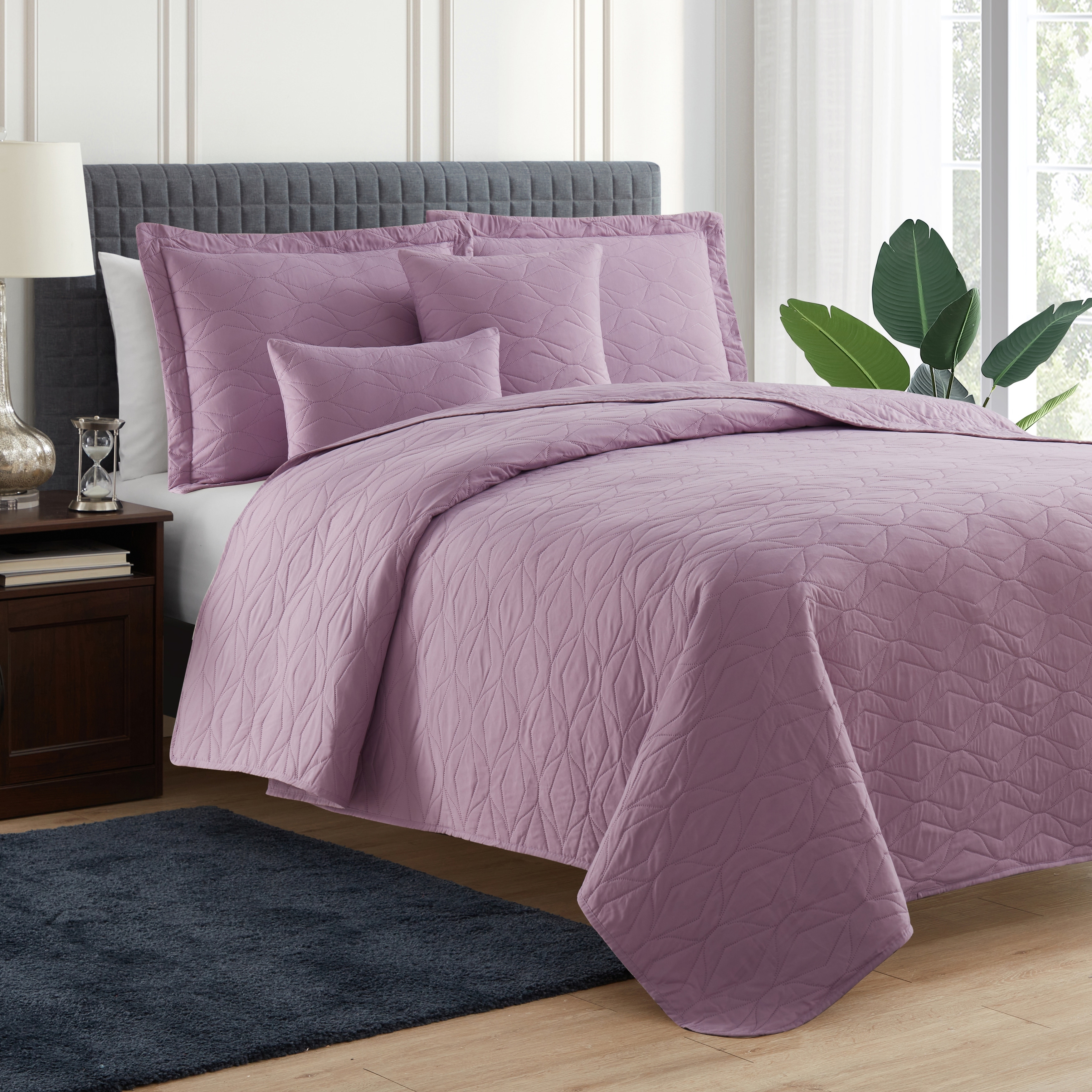 Clara Clark Bedspread Quilt Set Ellipse Weave Pinsonic
