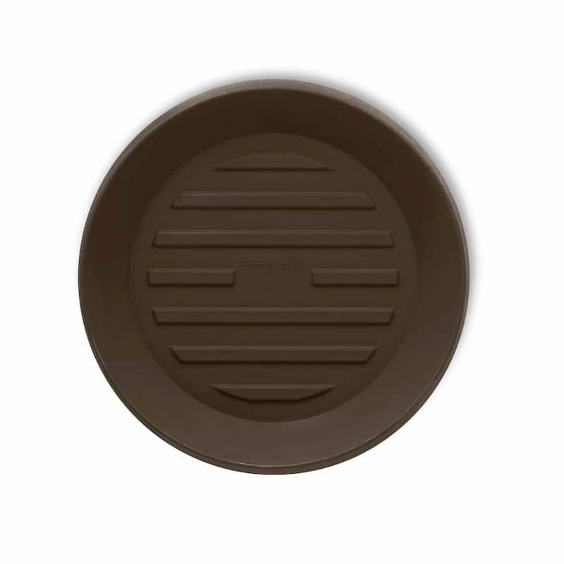 Universal Round Plant Saucer, Heavy Duty Planter Tray - 18'' inner x 24" outer - Bark