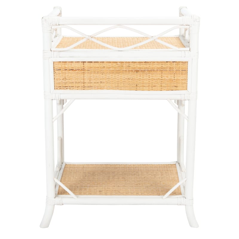 SAFAVIEH Mckayla Coastal 1-Drawer 1-Shelf Nightstand