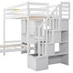preview thumbnail 7 of 11, Twin over Twin Loft Bed with Built-in Desk and Staircase