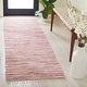 preview thumbnail 15 of 56, SAFAVIEH Handmade Rag Rug Velija Casual Stripe Cotton Rug 2'3" x 10' Runner - Red/Multi - Runner