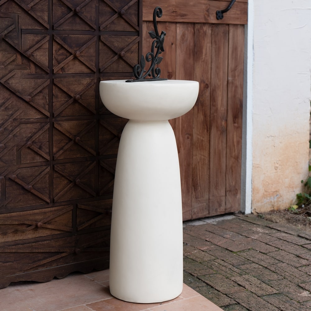 Christopher Knight Home - Emily Magnesium Oxide Outdoor Plant Stand - 28"H