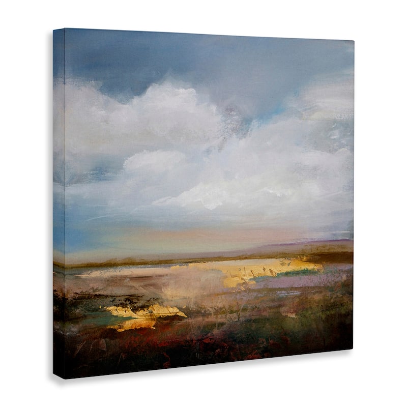 Stupell Calm Landscape & Clouds Canvas Wall Art Design By Karen Hale