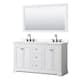 Option White / White Quartz Top / Matte Black Hardware