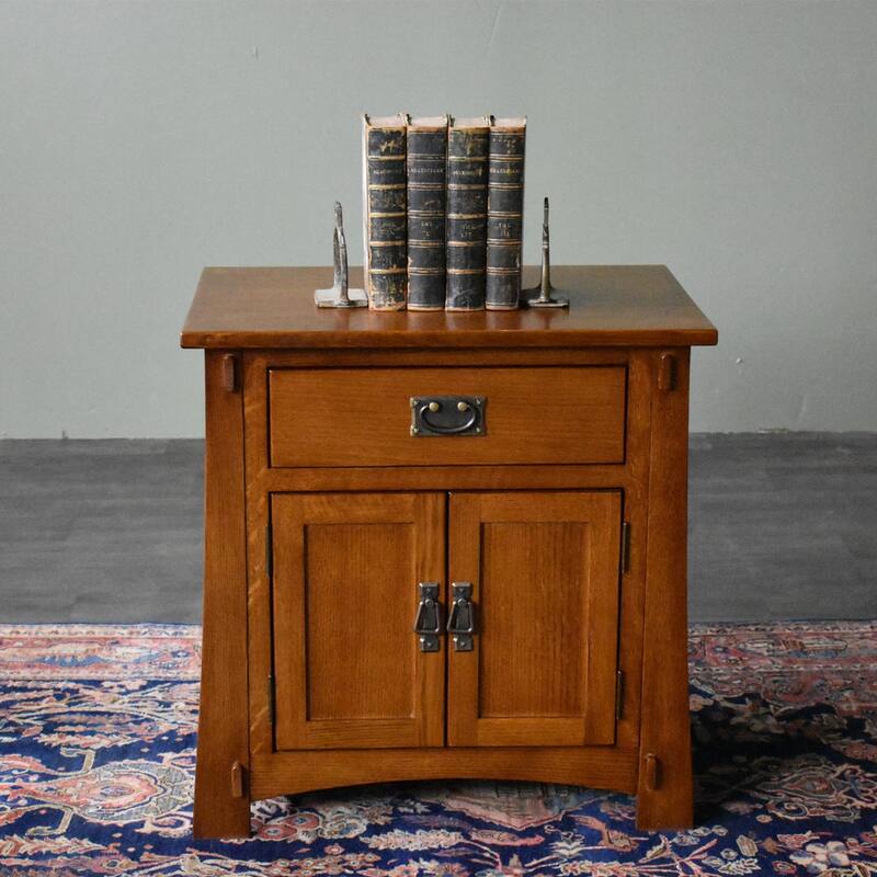 Mission Style Solid Oak Nightstand Model A3