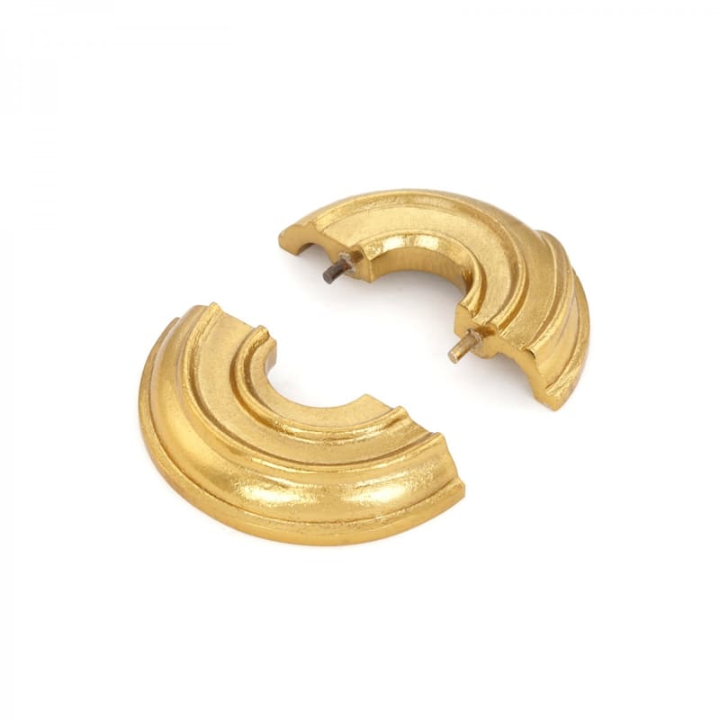 Brass Radiator Flange Spiral 3/4" (IPS) Pipe Flange: 1" I D; 3-1/8" O D Renovators Supply