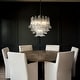 preview thumbnail 7 of 10, Vintage Mid-Century Modern Chandelier Clear Art Glass Pendant With Antique Bronze Finish For Livingroom Bedroom