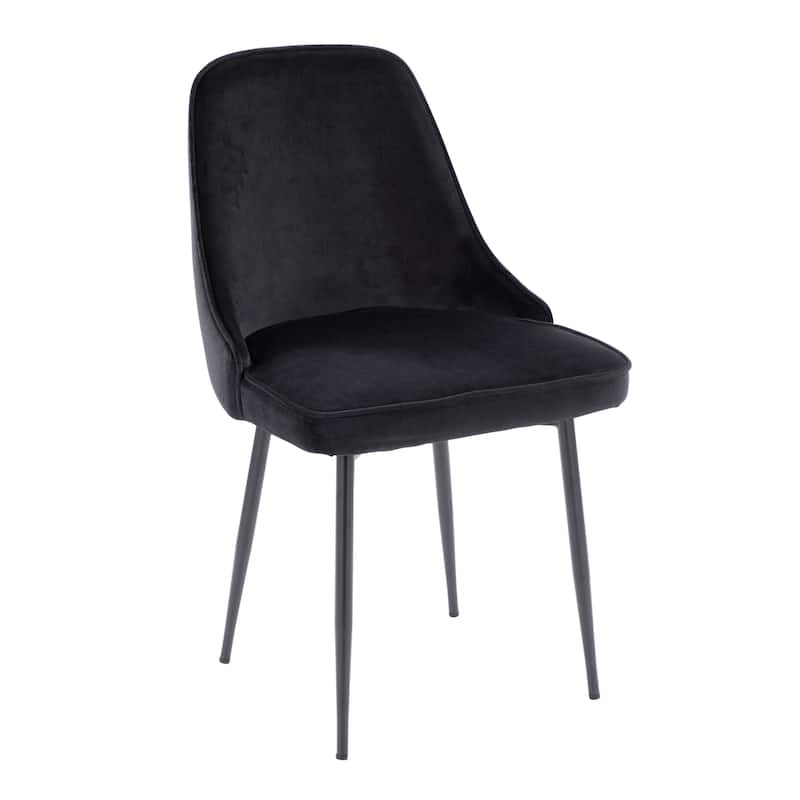 Silver Orchid Naldi Contemporary-Glam Velvet Dining Chair (Set of 2)