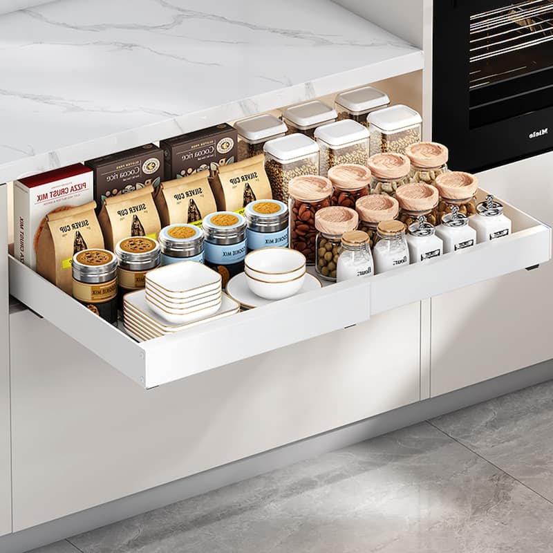 Pull Out Cabinet Organizer Slide Out Spice Rack Pantry Storage Drawer