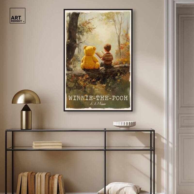 Classic Winnie the Pooh Canvas by Art Remedy