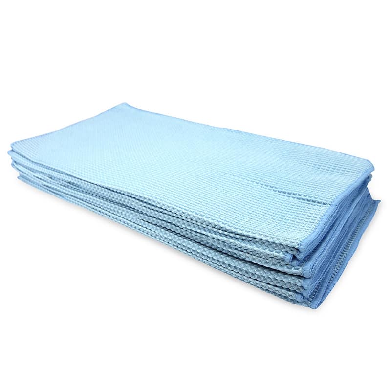 Arkwright 12-Piece Waffle Microfiber Cleaning Cloths - 16x16