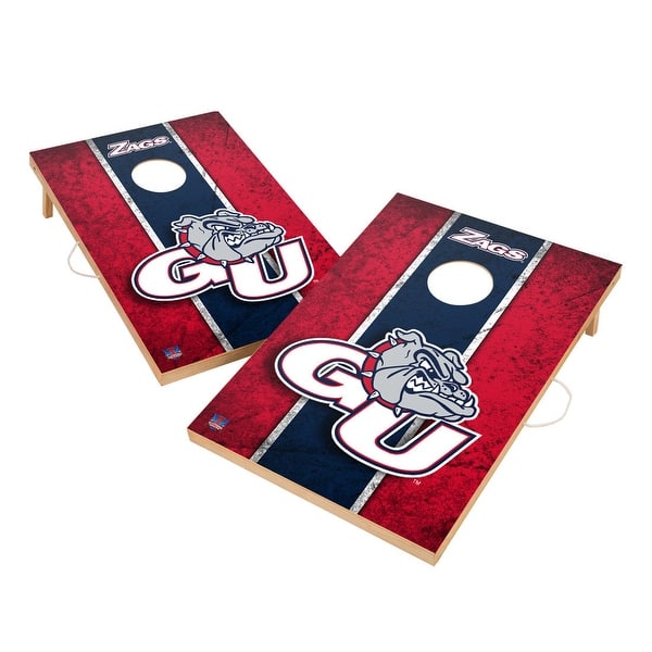slide 2 of 6, Vintage Gonzaga University Bulldogs ZAGS 2x4 Tailgate Cornhole Boards Include Carrying Case