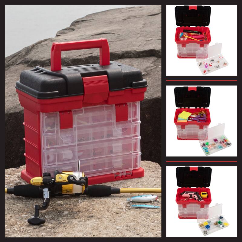 Portable Tool Box - Small Parts Organizer with Drawers and Customizable Compartments for Hardware, or Crafts by Stalwart