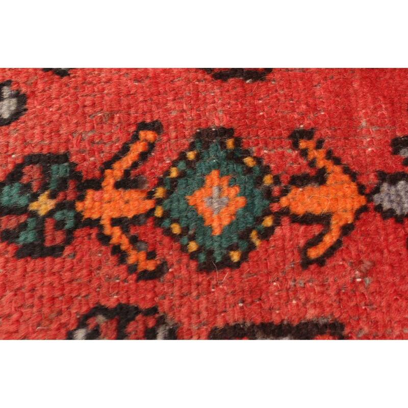 ECARPETGALLERY Hand-knotted Andelz Red Wool Rug - 4'1 x 6'11