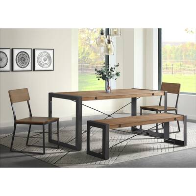 Picket House Furnishings Micah Dining Bench in Walnut