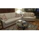 Faizah White Linen Nailhead Sloped Arm Sofa by iNSPIRE Q Artisan