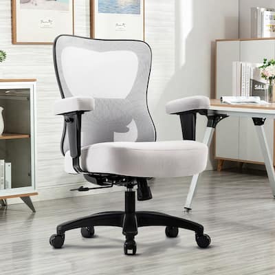 Big Office Chair,Large Ergonomic Executive Chair for Heavy Duty People, Computer Desk Task Chair with Wheels