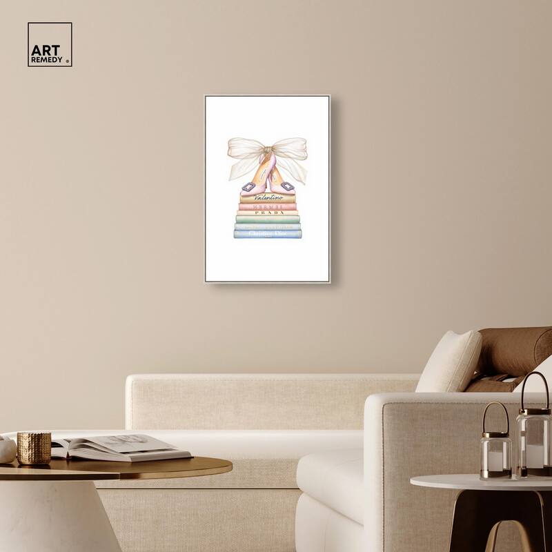 Bibliotheca Belle Canvas by Art Remedy