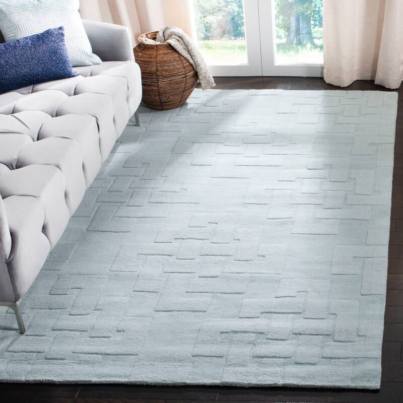 Martha Stewart by SAFAVIEH Knot Wool Rug - 4' x 6' - Waterfall - Runner/Rectangle