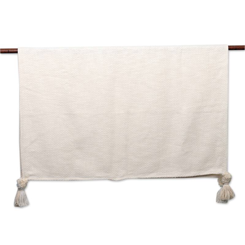 Novica Handmade Divine Appeal Cotton Throw
