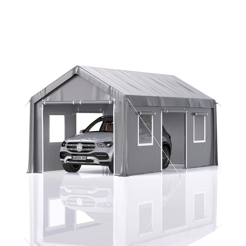 13x20ft,10'20ft Carport - Grey_10'x20' - Grey_10'x20'
