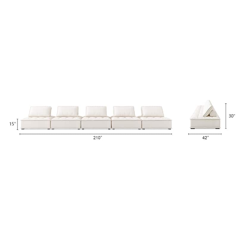 Arwen Modern Modular Sectional Sofa Set