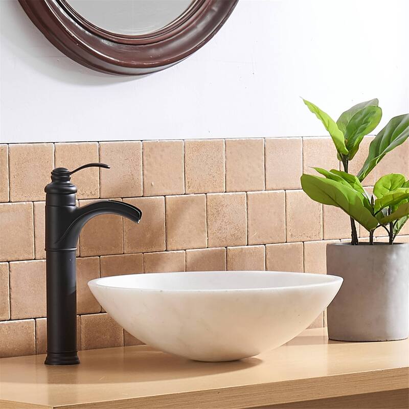 Waterfall Bathroom Vessel Faucet With Drain Assembly Single Handle Bathroom Vessel Sink Faucets One Hole Modern High Basin Taps