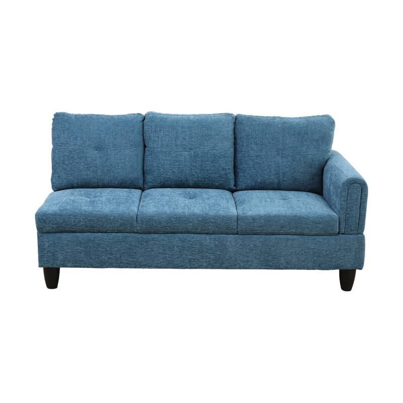 KISRAIS 97" Wide 3-Piece Upholstered Sectional Sofa Set for Small Spaces