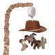 preview thumbnail 1 of 4, Lambs & Ivy Country Western Cowboy Hat Musical Baby Crib Mobile Soother Toy