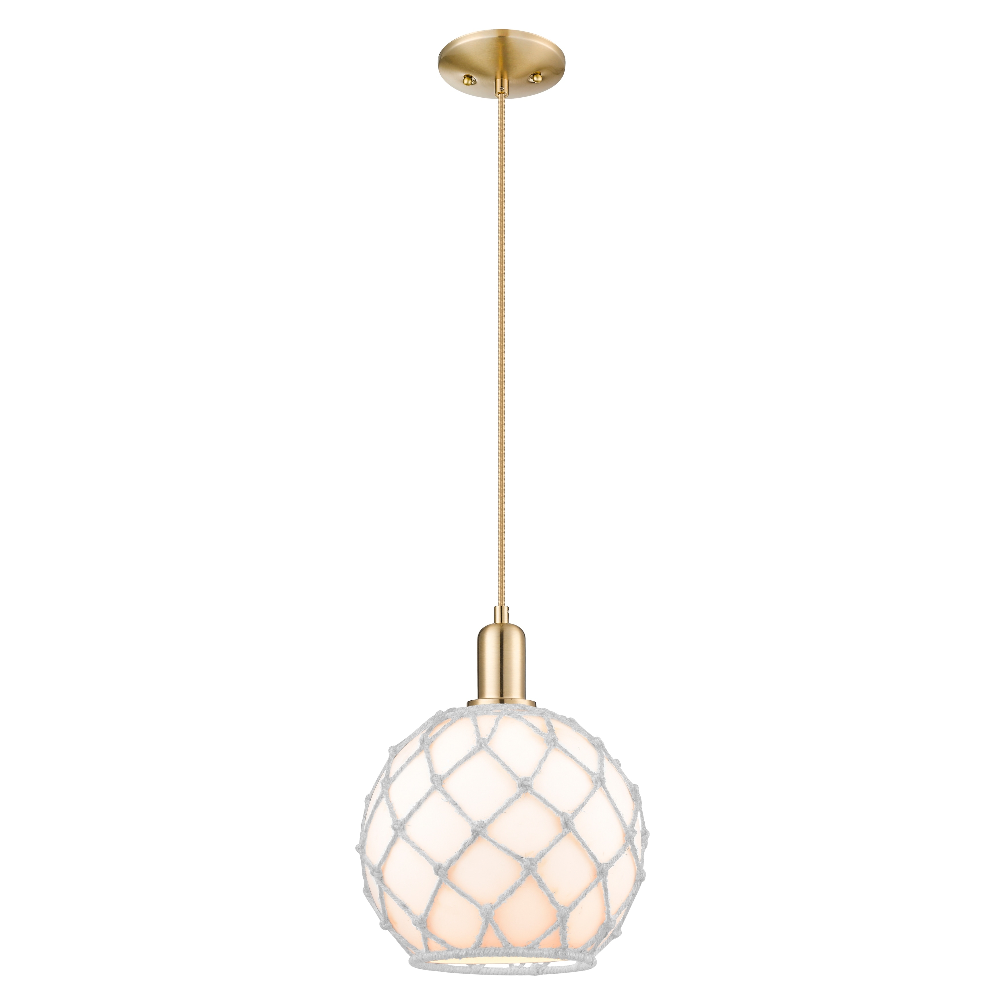 Innovations Lighting Endless Possibilities Arcadia - Farmhouse Rope - 1 Light 10" Cord Hung Mini Pendant