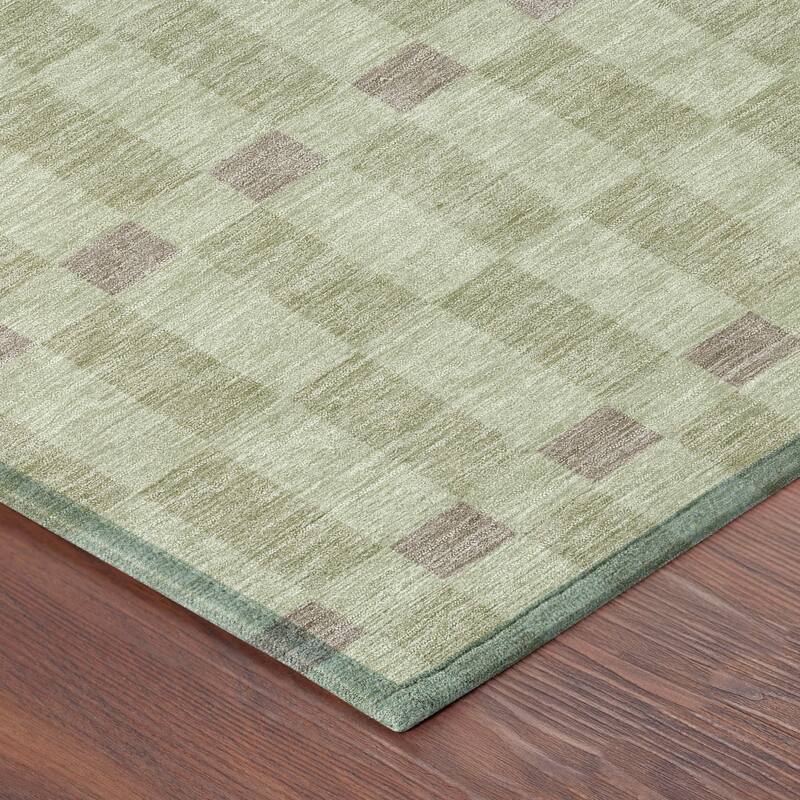 Machine Washable Indoor/ Outdoor Modern Augusta Chantille Rug