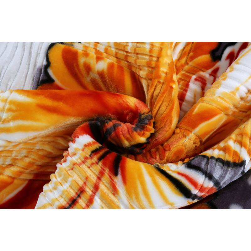 Empyrean Velvet 2 Ply Heavy Reversible Printed Raschel Blanket