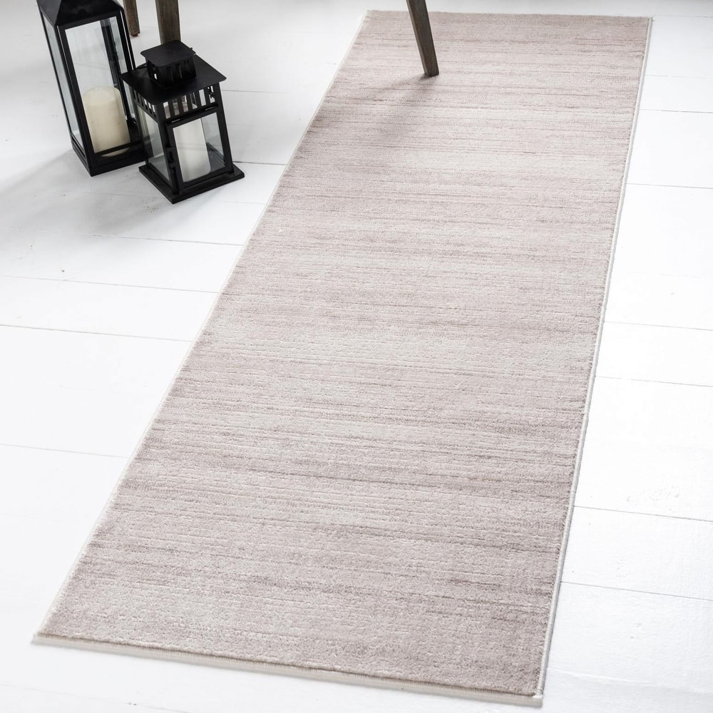 Solid/Striped Richye Collection Area Rug