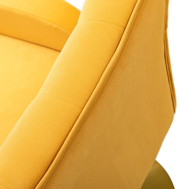 Loreto Modern Tufted Velvet Swivel chair with Adjustable Height Set of 2 by HULALA HOME