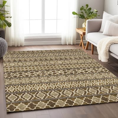 Premium Washable Super Soft Boho Stripes Mayfield Rug