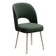 preview thumbnail 8 of 18, Swell Velvet Upholstered Dining Chair Single - Forest Green - Dining Height