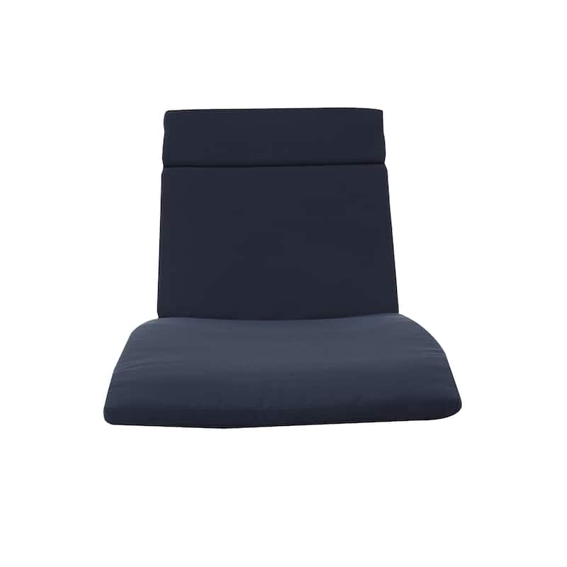 Salem Outdoor Wicker Lounge with Water Resistant Cushion (Set of 2) by Christopher Knight Home