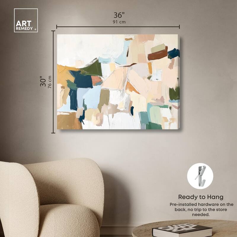 Pastel Mixture Canvas by Art Remedy, Gallery Wrapped