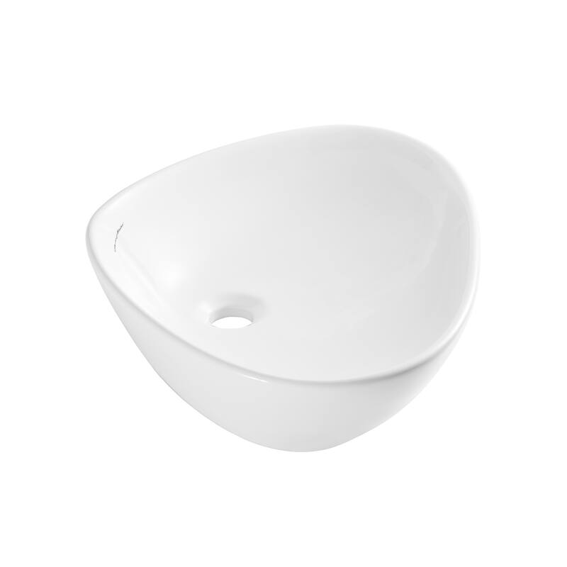 Barbizon Vessel Sink - 23" x 15.35" 5.5" - 23" x 15.35" 5.5" - White