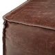 preview thumbnail 3 of 14, WYNDENHALL Erving Boho Square Pouf in Genuine Leather